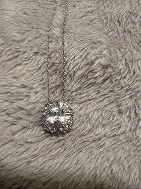 Sterling Silver Cubic Zirconia 18” Necklace, new with tag, original price $99